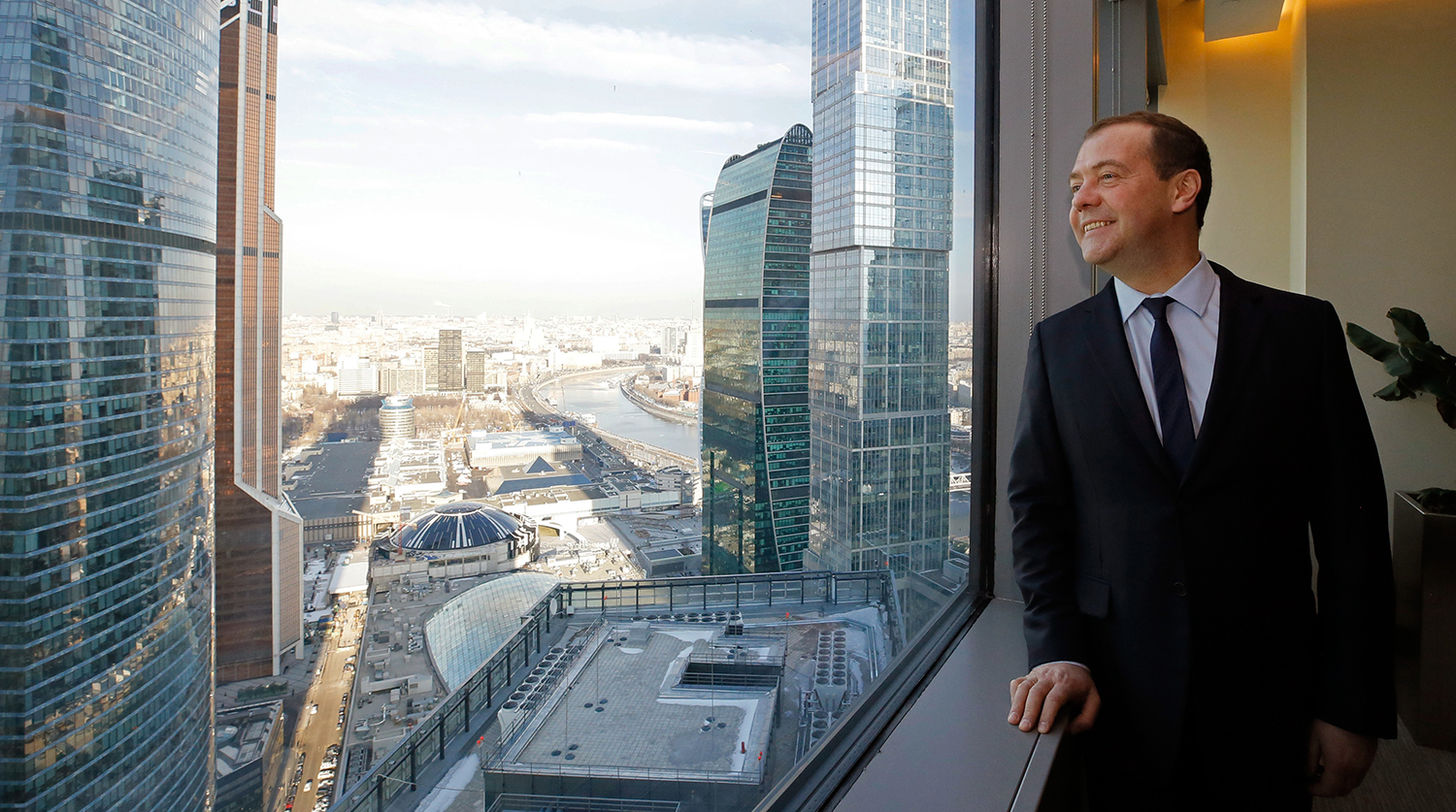 «Дмитрий Медведев посетил здание нового правительственного комплекса на территории Москва-Сити